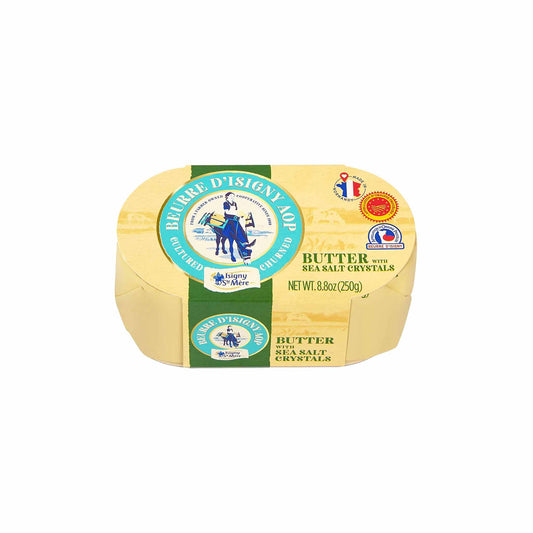 ISIGNY SALTED BUTTER WITH SEA SALT CRYSTALS 250g