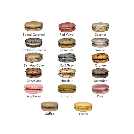 MACARONS BOX OF 6 ASSORTED FLAVORS