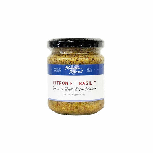 MONSIEUR MARCEL LEMON AND BASIL DIJON MUSTARD 200g