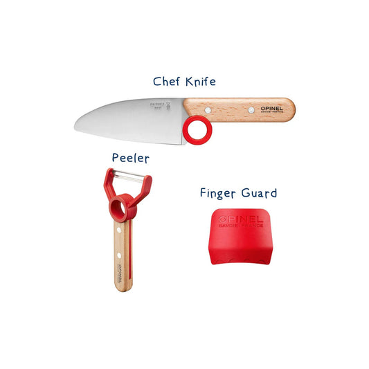 OPINEL LE PETIT CHEF COMPLETE SET - RED