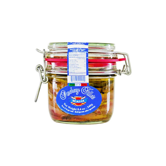 SCALIA ANCHOVY FILLETS IN EXTRA VIRGIN OLIVE OIL 8.4oz